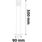 Sunset LED 1,5W 3000K 500mm IP44 antracit kültéri álló lámpa Avide