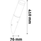 Boca 1xE27 PIR IP44 fekete kültéri fali lámpa Avide