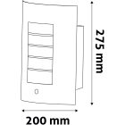 Morro 1xE27 PIR IP44 szatén nikkel kültéri fali lámpa Avide