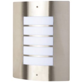 Morro 1xE27 IP44 szatén nikkel kültéri fali lámpa Avide