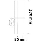 Panama 1xE27 IP44 kültéri fali lámpa szatén nikkel Avide