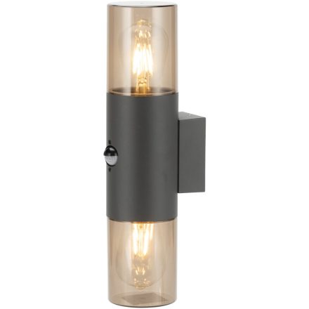 2xE27 IP54 kültéri fali lámpa Athen PIR Avide