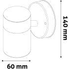 1xGU10 IP44 kültéri fali lámpa Peka antracit Avide 