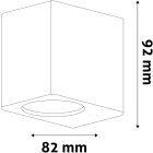 1xGU10 IP44 kültéri fali lámpa Vatia fekete Avide 