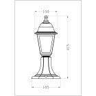 1xE27 IP44 kültéri álló lámpa Blake fekete Avide