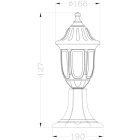 1xE27 IP44 kültéri álló lámpa Mateo S fekete Avide