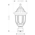 1xE27 IP44 kültéri álló lámpa Mateo XS fekete Avide