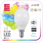 5,5W RGB+W E14 okos izzó Avide