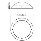 30W 4000K IP65 mennyezeti lámpa kerek fehér inverter + PIR Mars Avide