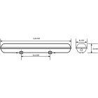 60W 4000K IP65 1500mm LED integrált por és páramentes lámpatest Avide