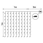 Karácsonyi függöny WW vízesés effektussal IP44 1x1m Entac