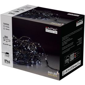 Karácsonyi füzér IP44 WW 24m Entac