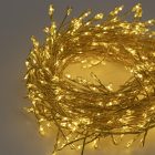 Karácsonyi fürtös arany drótfüzér WW 6.7m IP44 Entac