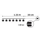 Karácsonyi beltéri fém arany csillag WW 1,65m Entac