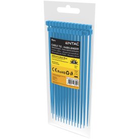 Kábelkötegelő 4.8mm x 200mm kék Entac
