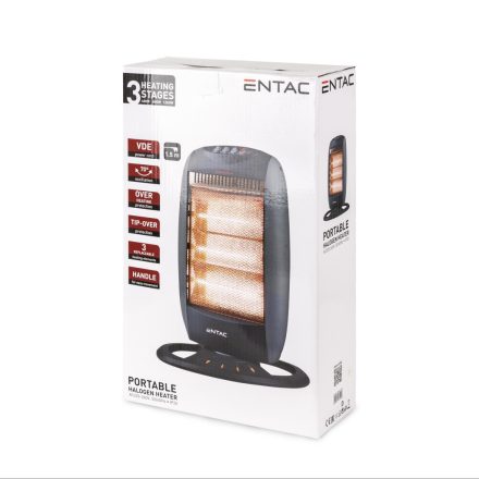 Hordozható halogén fűtőtest 400/800/1200W Entac