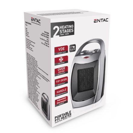 Hordozható PTC fűtőtest 750/1500W Entac