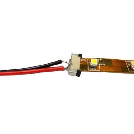 Csatlakozó 8mm széles fehér LED szalaghoz (csúszkás) Conlight