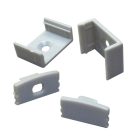 Rögzítő és végzáró szett 12 mm széles "U" alumínium profilhoz Conlight