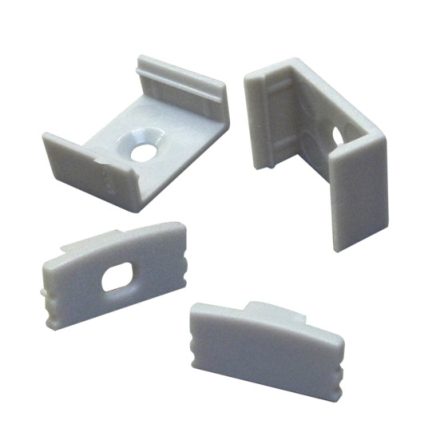 Rögzítő és végzáró szett 12 mm széles "U" alumínium profilhoz Conlight