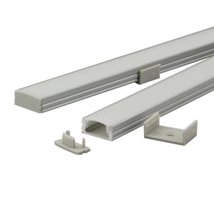 "U" alakú alumínium profil max.10 mm széles LED szalaghoz 2méter Conlight