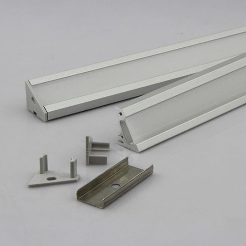 Sarok profil max.12 mm széles LED szalaghoz 30°/60° dőlésszöggel 1méter Elmark