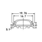 Hajlítható U profil LED szalaghoz 2méter Conlight 