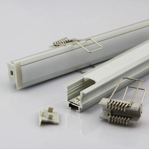 Gipszkartonba süllyeszthető alumínium profil max.12 mm széles LED szalaghoz 2méter Conlight