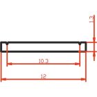 Fix hűtő lap alumínium profil LED szalaghoz Conlight
