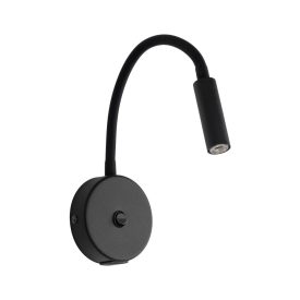 Lagos 1xG9 fekete fali lámpa USB csatlakozóval TK Lighting