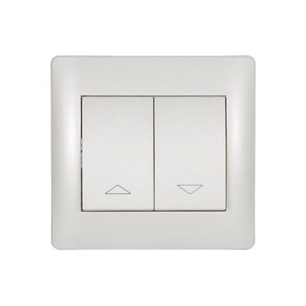 Rhyme redőnykapcsoló fehér metál Elmark