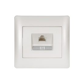 Rhyme számítógép hálózati aljzat fehér metál Elmark