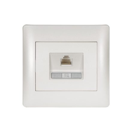 Rhyme számítógép hálózati aljzat fehér metál Elmark