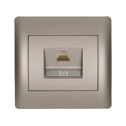 Rhyme számítógép hálózati aljzat szürke metál Elmark