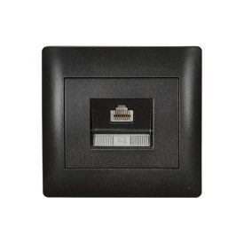 Rhyme számítógép hálózati aljzat grafit metál Elmark