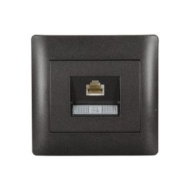   Rhyme számítógép hálózati aljzat CAT6e grafit metál Elmark