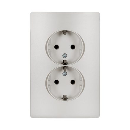 Rhyme dupla dugalj fehér metál Elmark