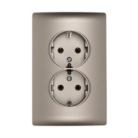 Rhyme dupla dugalj szürke metál Elmark