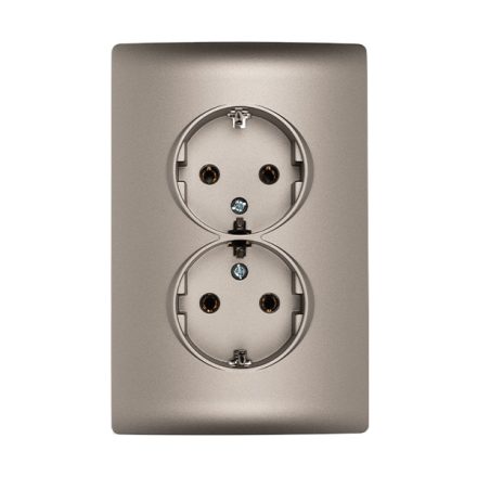 Rhyme dupla dugalj szürke metál Elmark