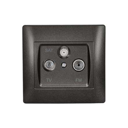 Rhyme TV+FM+SAT aljzat grafit metál Elmark