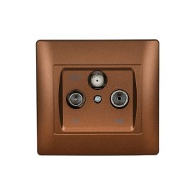 Rhyme TV+FM+SAT aljzat kávé metál Elmark