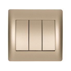 Rhyme hármas csillárkapcsoló pezsgő metál Elmark