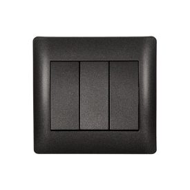 Rhyme hármas csillárkapcsoló grafit metál Elmark