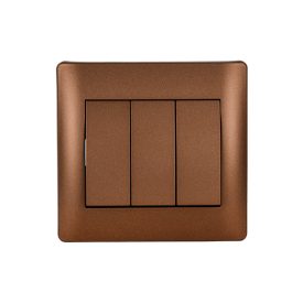 Rhyme hármas csillárkapcsoló kávé metál Elmark