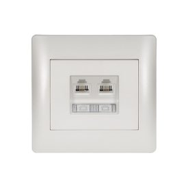 Rhyme telefon dupla aljzat fehér metál Elmark