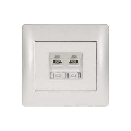 Rhyme telefon dupla aljzat fehér metál Elmark