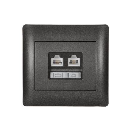 Rhyme telefon dupla aljzat grafit metál Elmark