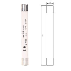 Biztosíték 10X85 12A 1500VDC Elmark