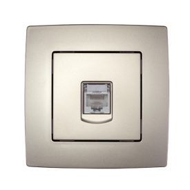 City számítógép aljzat RJ45 CAT6E pezsgő metál Elmark