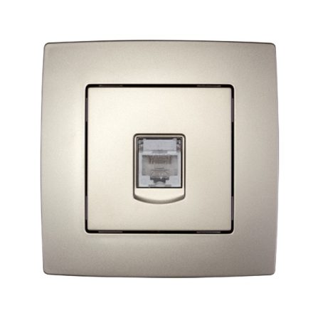 City számítógép aljzat RJ45 CAT6E pezsgő metál Elmark